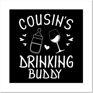 Milk & Wine Cousin's Drinking Buddy Happy Mother Father Day Posters and Art